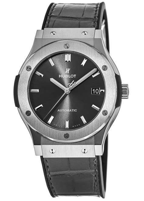 hublot women's classic fusion leather grey dial watch|Introducing: The Hublot Classic Fusion Original Limited.